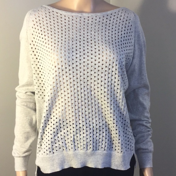 GAP Tops Gap Gray Longsleeve Cottonblend Sweatshirt Poshmark